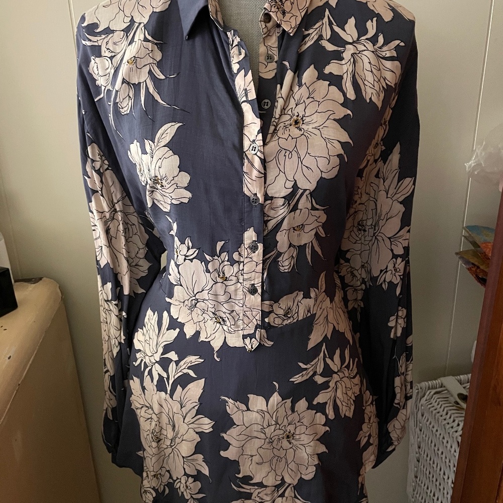 Free People Tunic Blouse Sz small